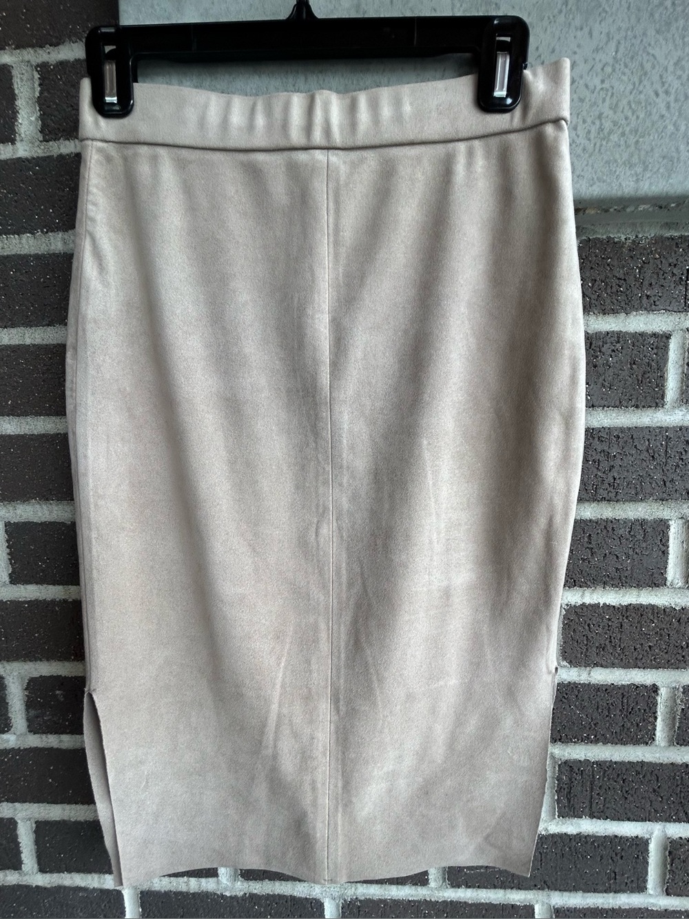 Wilfred Free Taupe Faux Suede Lis Pencil Skirt/ Size 0